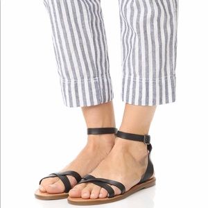 Madewell Boardwalk Ankle Wrap Sandals